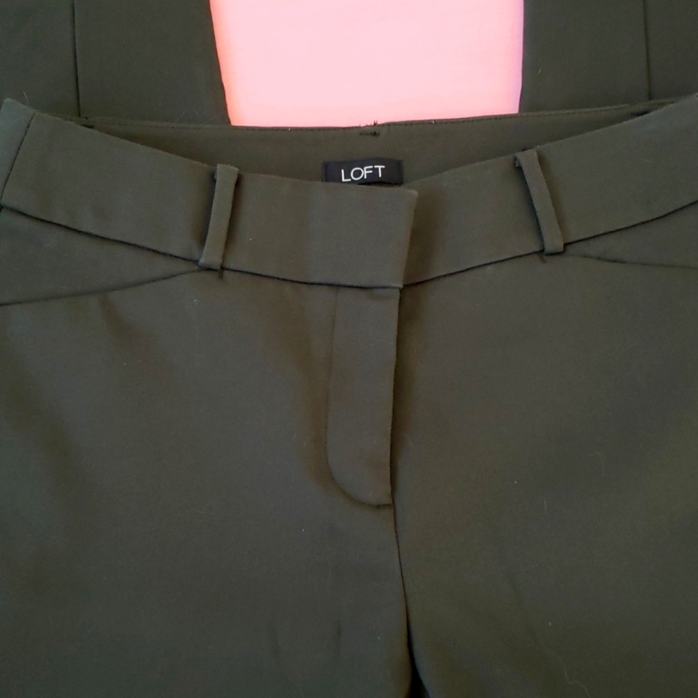 Loft Size 4 Julie Skinny Olive Green Pants